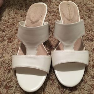 George slip on heels